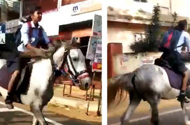 She’s My Hero: Class 10 girl impresses Anand Mahindra as she rides horse to reach exam hall