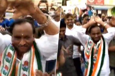 Lok Sabha Elections 2019: Karnataka Minister Nagaraj breaks into ‘Nagin Dance’ while campaigning