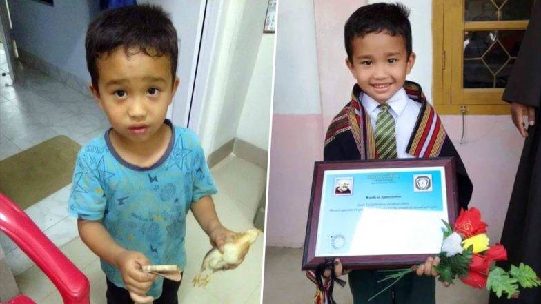Mizoram Boy receives award for taking chicken to hospital after mistakenly running over it