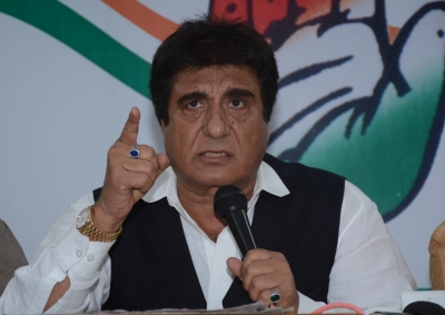 Image result for BSP candidate abuses Raj Babbar on news channel