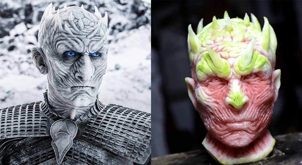 Watch: Night’s King of Game of Thrones get a watermelon face