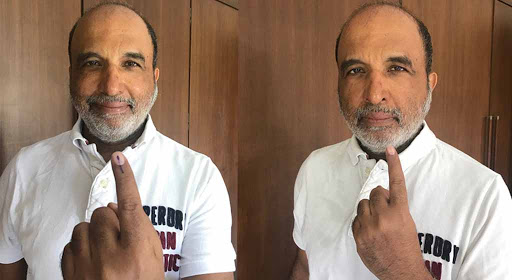 Watch: Congress Sanjay Jha claims voter ink on his finger vanished after applying nail polish remover