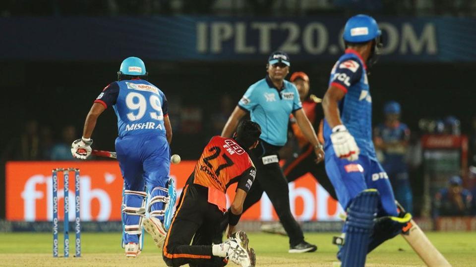 IPL 2019, DC vs SRH: Amit Mishra second player to get out for obstructing the field