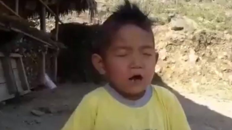 Watch: Arunachal kid fumbles cutely while singing National Anthem, melts netizens hearts