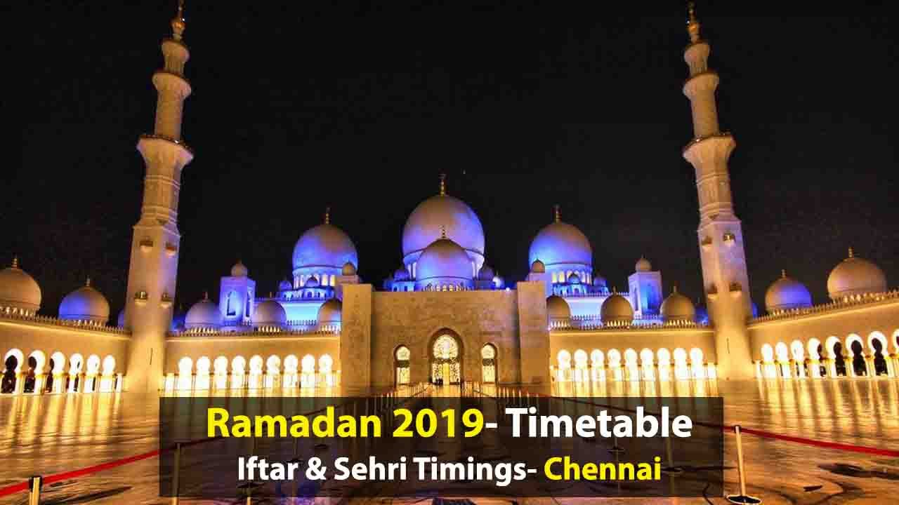 Ramadan Timetable 2019: Iftar and Sehri Timings in Chennai
