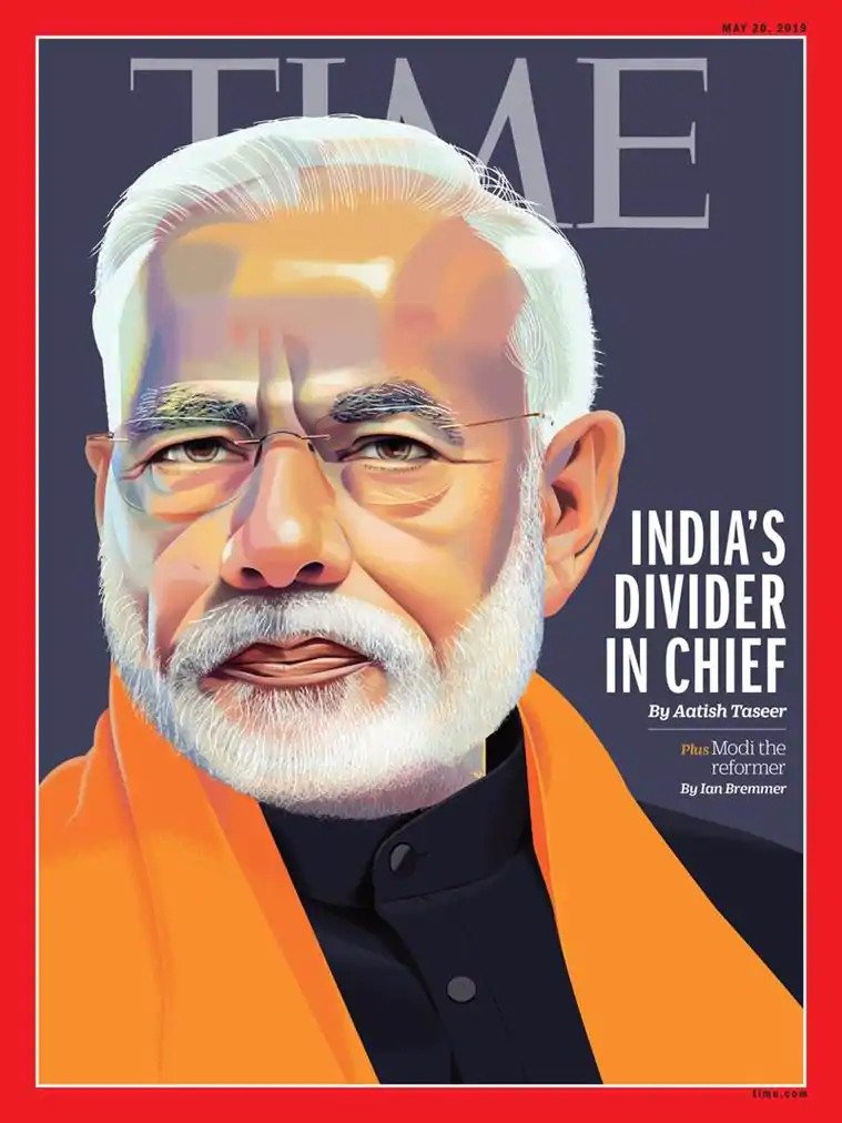 PM Modi on Time magazine cover with controversial headline