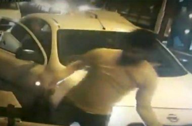 Watch: Man flashes pistol at Gurugram toll plaza, flees without paying toll tax