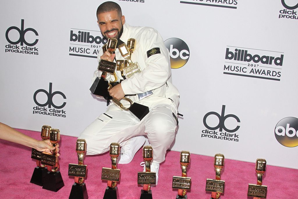 Drake sets record with most wins at Billboard Music awards