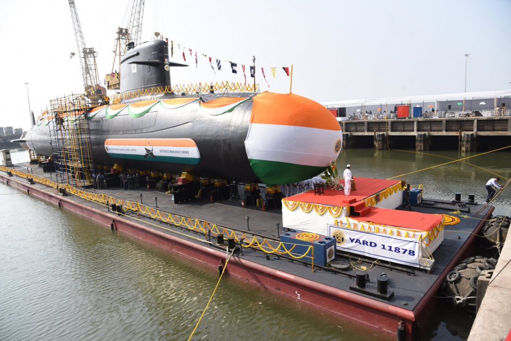 Fourth Scorpene class submarine under Project 75 launched in Mumbai