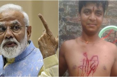 Bihar: Youth carves PM Modi name on chest with knife