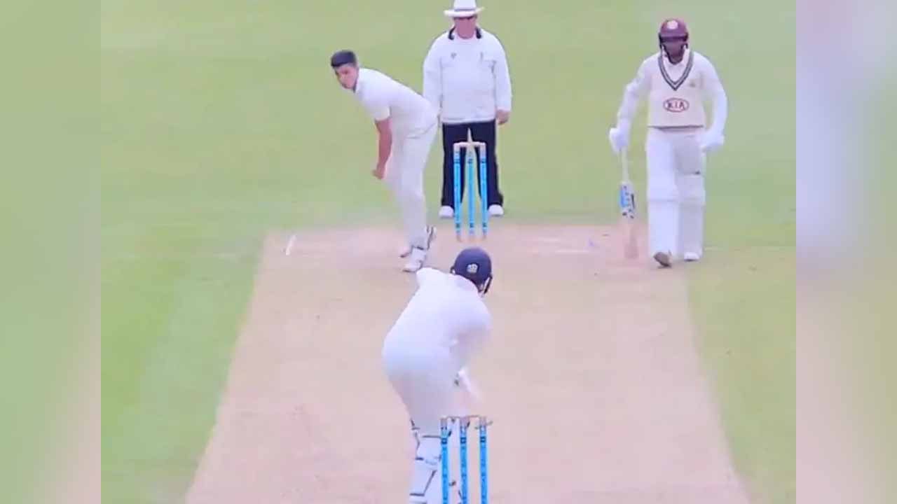 Watch: Arjun Tendulkar's pace too hot for Surrey 2nd XI opener, takes a stunning wicket