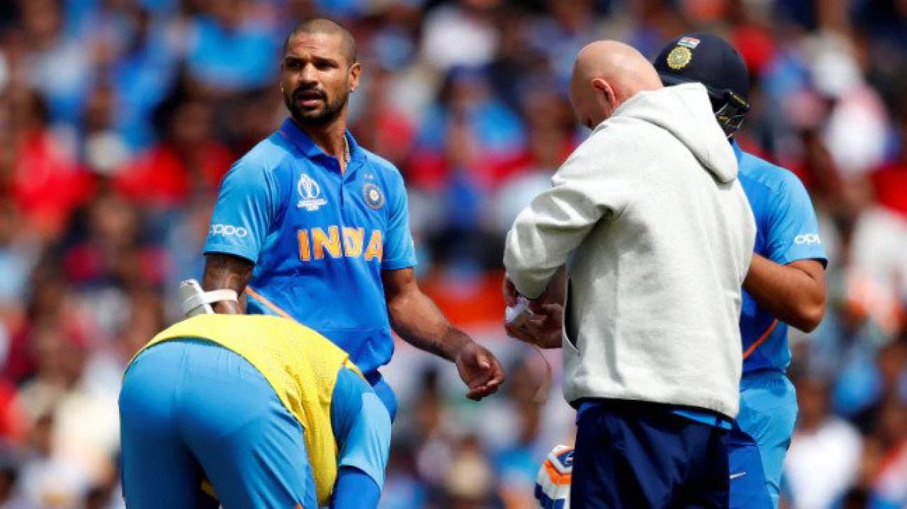 Shikhar Dhawan ruled out of World Cup for three weeks due to thumb fracture