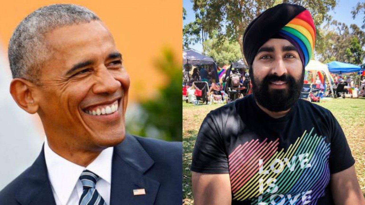 Barack Obama praises viral Sikh man who wore rainbow turban at pride march