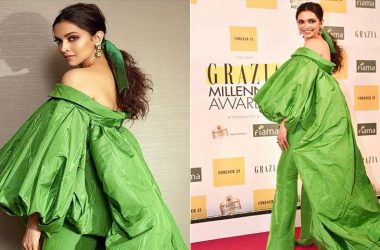 Deepika Padukone gets trolled for wearing a green ballooney dress