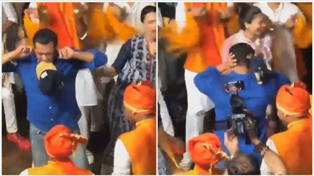 Salman Khan dance his heart out at Arpita Khan’s Ganesh Visarjan