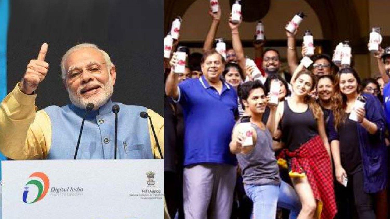 PM Modi lauds 'Coolie No. 1' team for plastic-free sets