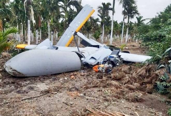 DRDO aircraft Rustom 2 crashes in open field in Karnataka