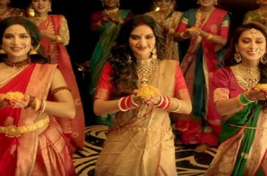 Lok Sabha MPs Nusrat Jahan and Mimi Chakraborty’s dance on Durga Puja theme song goes viral!