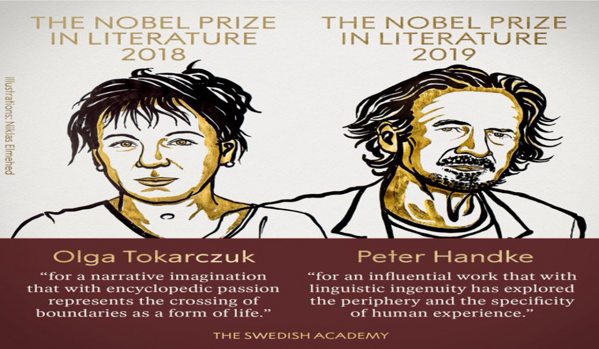 Nobel Prize 2018 & 2019 in literature awarded to Peter Handke, Olga Tokarczuk