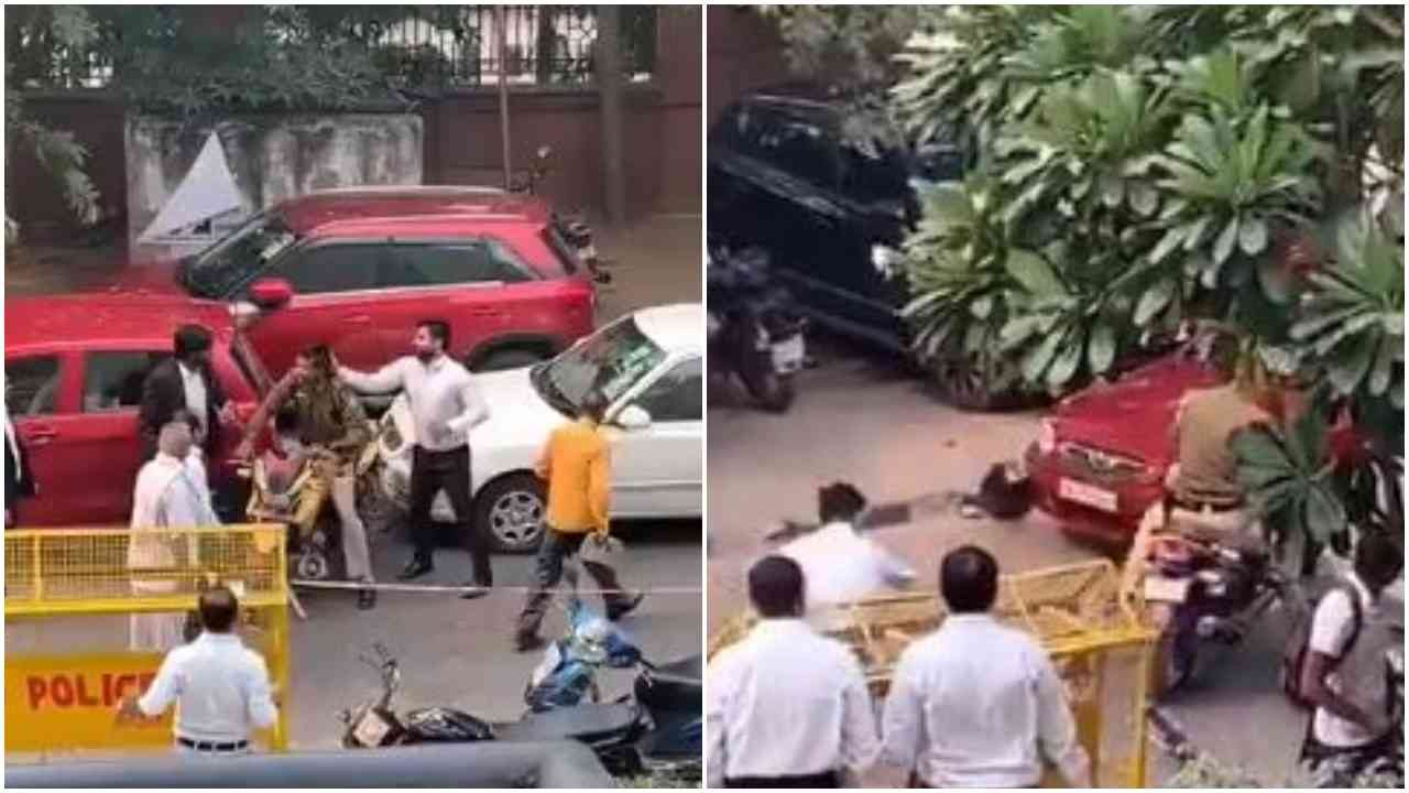 Watch: Law vs Order continues at district courts in Delhi