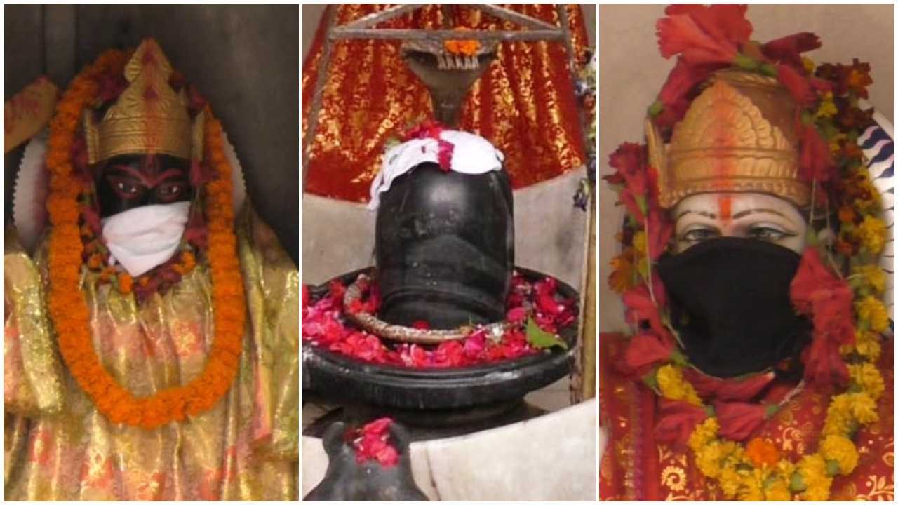 Varanasi: Poor air quality forces goddess Durga, Kali to adorn anti-pollution mask