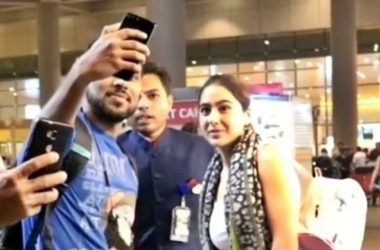 Watch: Sara Ali Khan gets uncomfortable after fan touches her inappropriately at airport