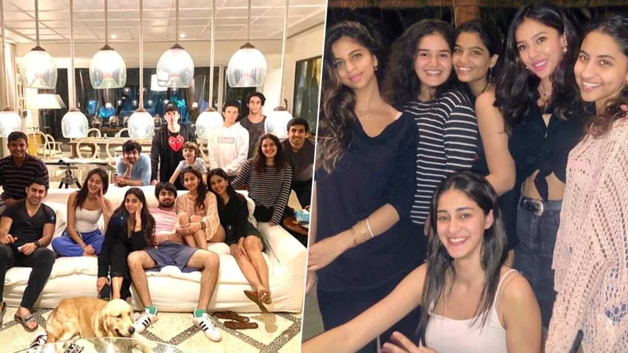 [In-Pics]: Suhana Khan parties with BFF Ananya Panday and brothers in Alibaug
