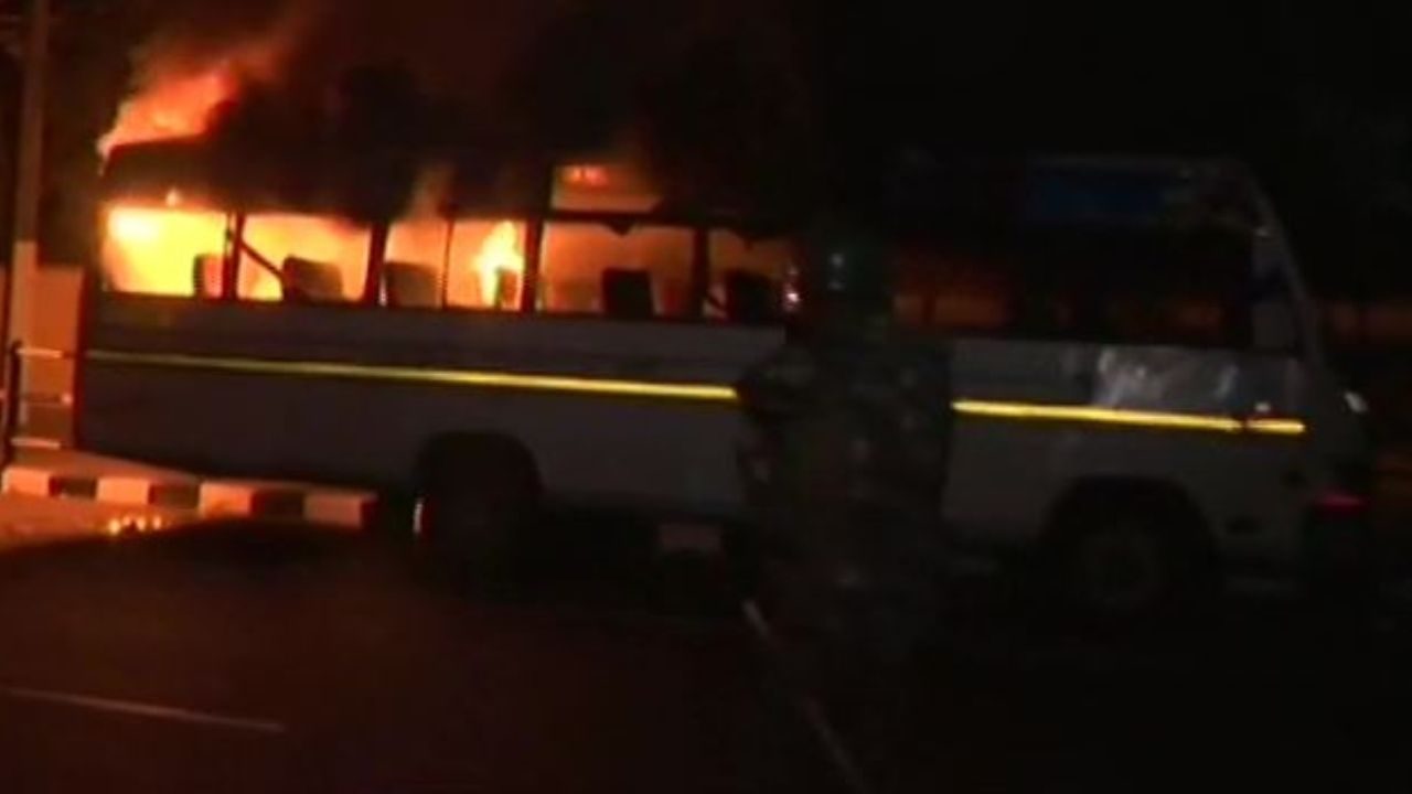 Assam: BJP Leader's bus torched in Morigaon