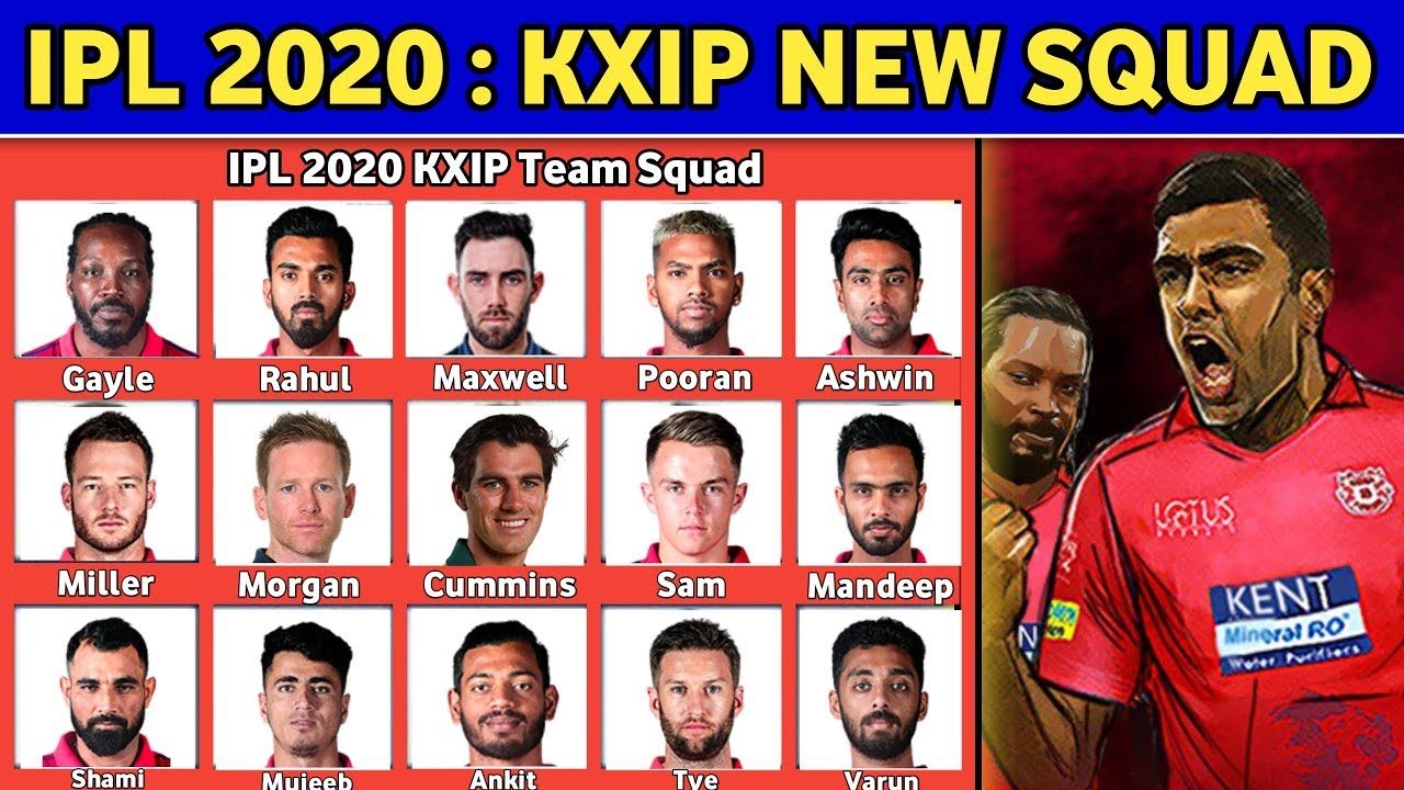 IPL KXIP Team 2020: KINGS XI complete squad, players list