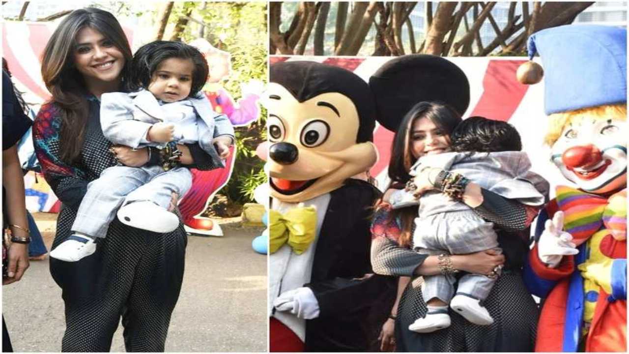 [In-Pics]: Ekta Kapoor reveals son Ravie's face to the world on his first birthday