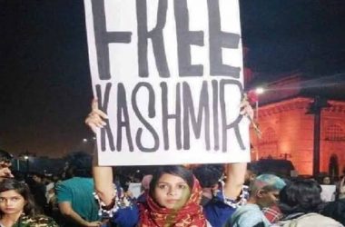 FIR lodged against Mumbai woman for carrying “Free Kashmir” placard in Gateway Protests