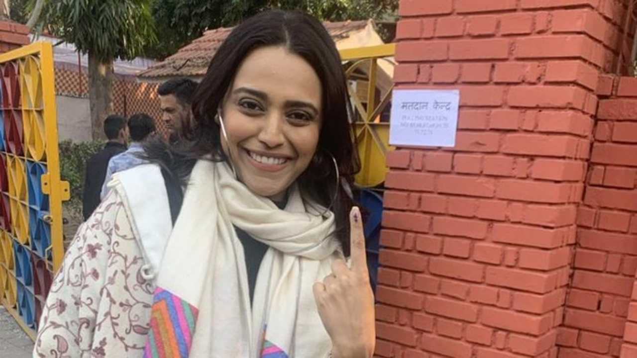 Delhi Assembly Election 2020: Swara Bhasker mocks trolls after casting vote