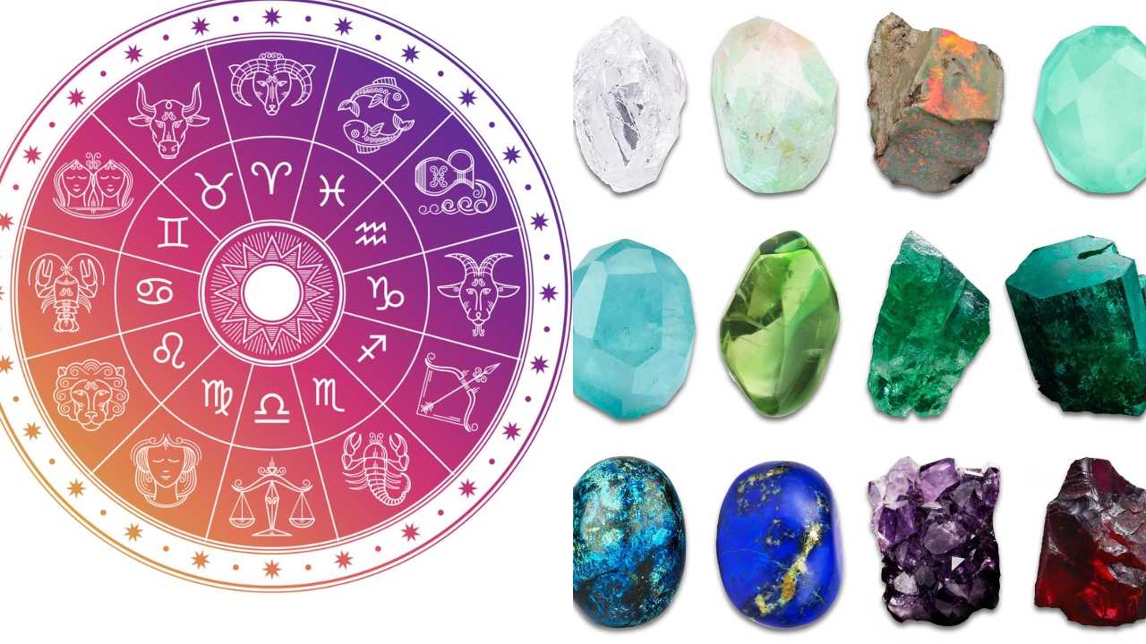 Gem stones according to zodiac signs