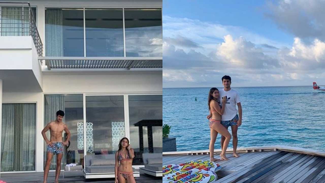 Sara Ali Khan being unnecessarily trolled for bikini pose with brother Ibrahim, see photos
