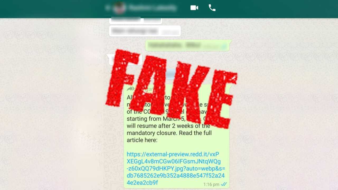 Coronavirus Hoax: Here's truth behind viral WhatsApp forward of employees getting paid leave from March 5