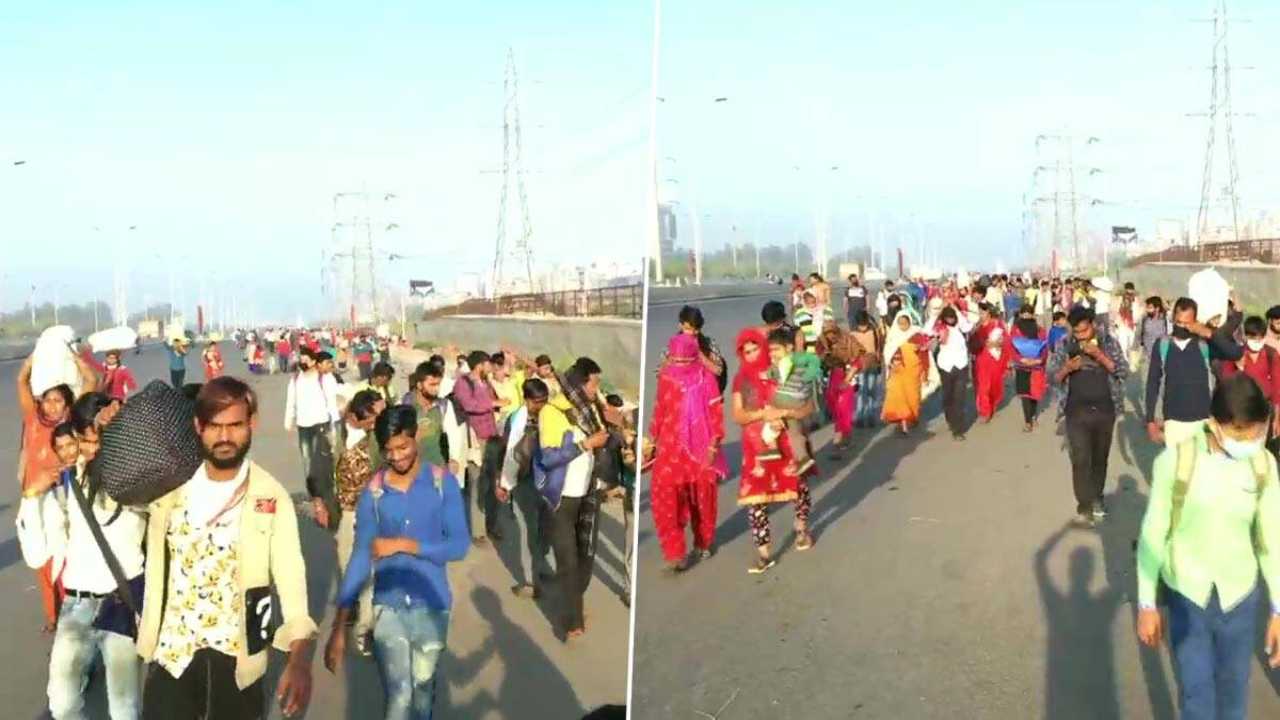 Watch: Migrant workers continue journey on foot to reach their homes, say 'we are jobless' amid coronavirus lockdown