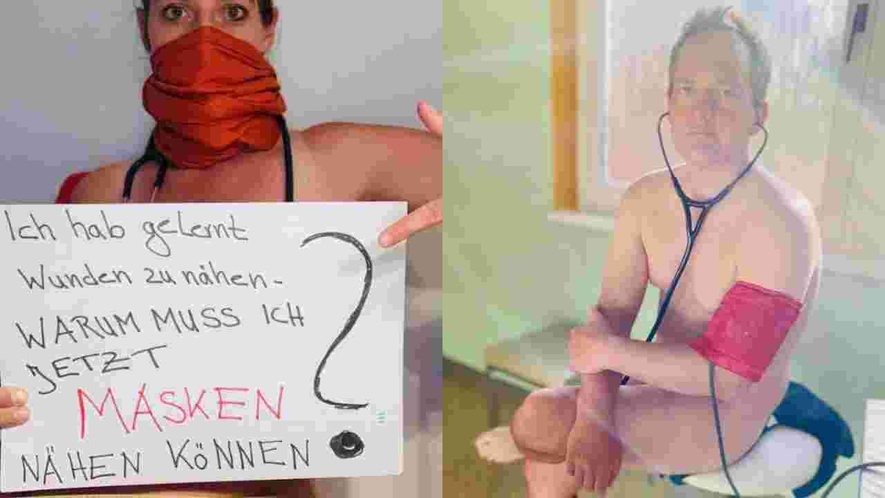 Trending: German Doctors Pose Naked and Protests Against the Shortage of Personal Protective Equipment