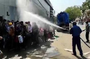 WATCH: Migrants sprayed with disinfectant in South Delhi, civic body says 'by mistake'