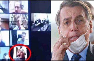 Naked man spotted in a Zoom call with Brazilian president