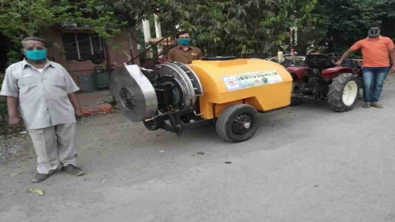Nashik man develops tractor-mounted for mass sanitisation