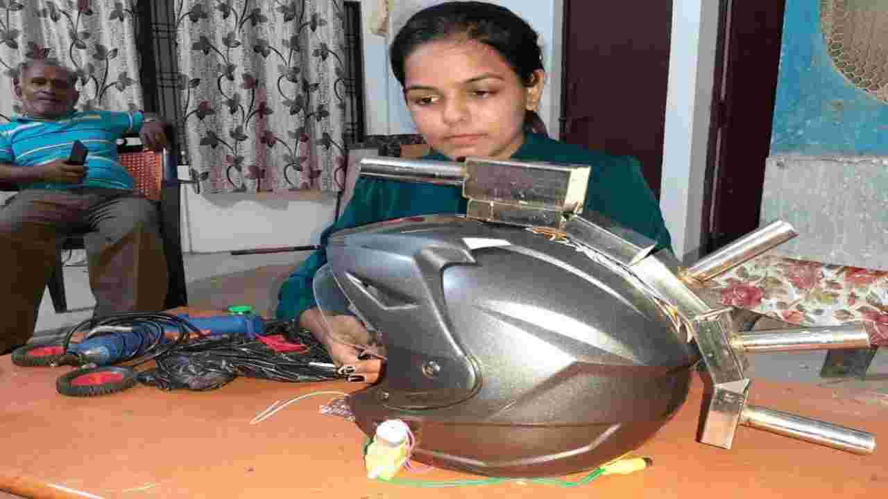 Student develops 'Robo Helmet' equipped with micro gun to strengthen security forces