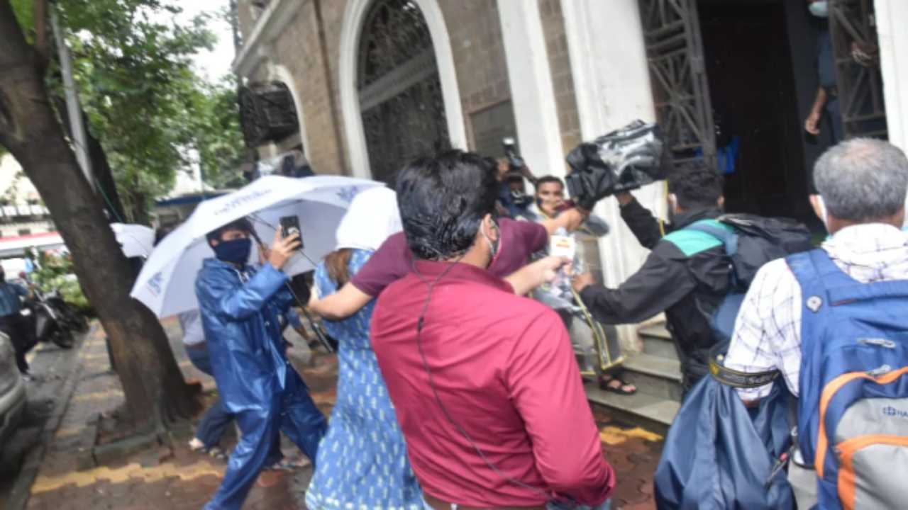 Sushant Singh Rajput death: Rhea Chakraborty arrives at Enforcement Directorate Office in Mumbai