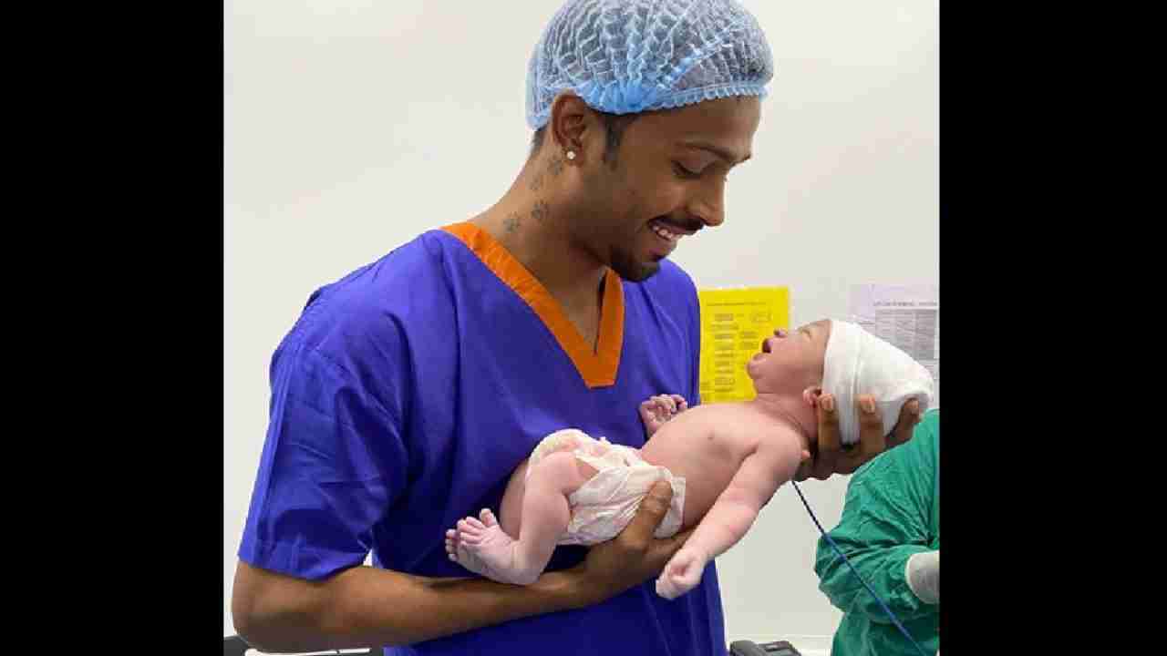 Hardik Pandya shares image of his baby boy, captions 'Blessing from God'