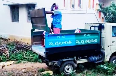 COVID patients shifted to hospital in garbage vehicle