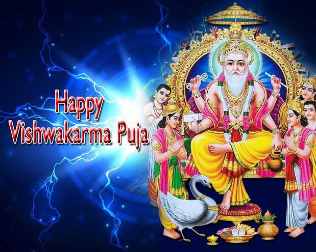 *Happy Vishwakarma Puja. *May Lord Vishwakarma grant you virtue and goodwill. *Happy Vishwakarma Day to you and your loved ones.