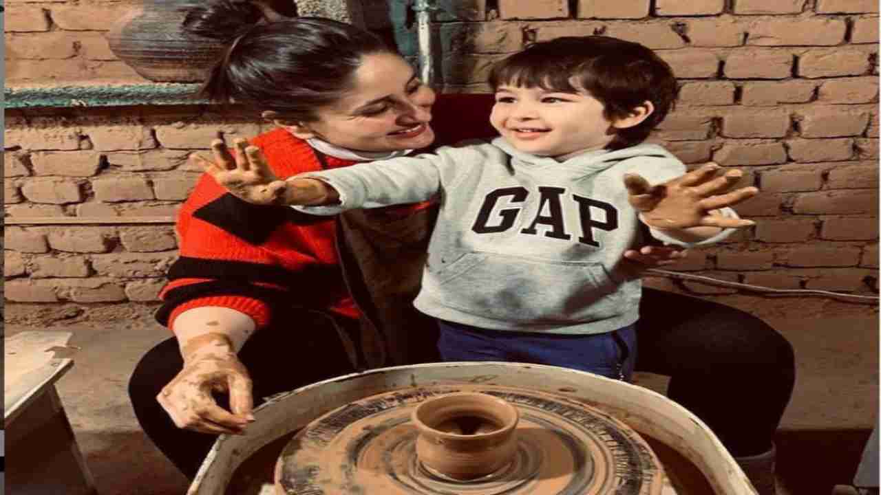 Kareena Kapoor Khan's pottery moments with her 'Lil man' Taimur will surely melt your heart, see pictures