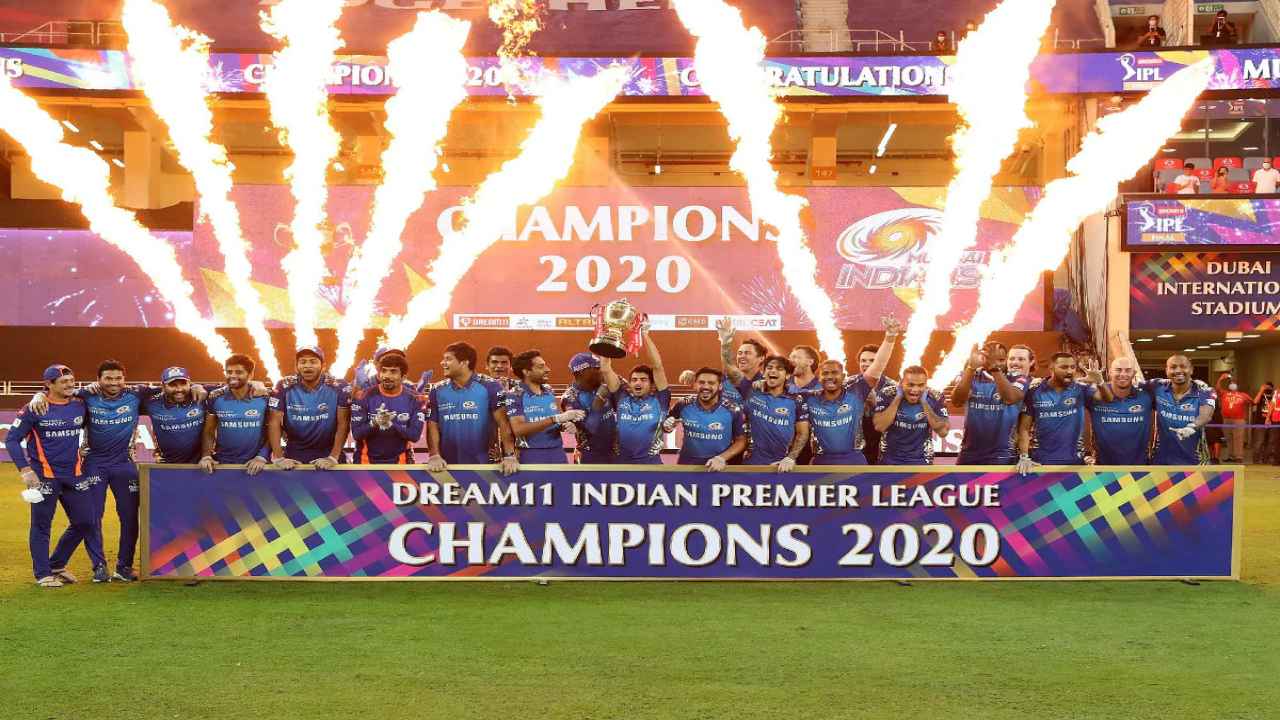 IPL betting Nurse Delhi Mumbai indians 2020 winner trophy