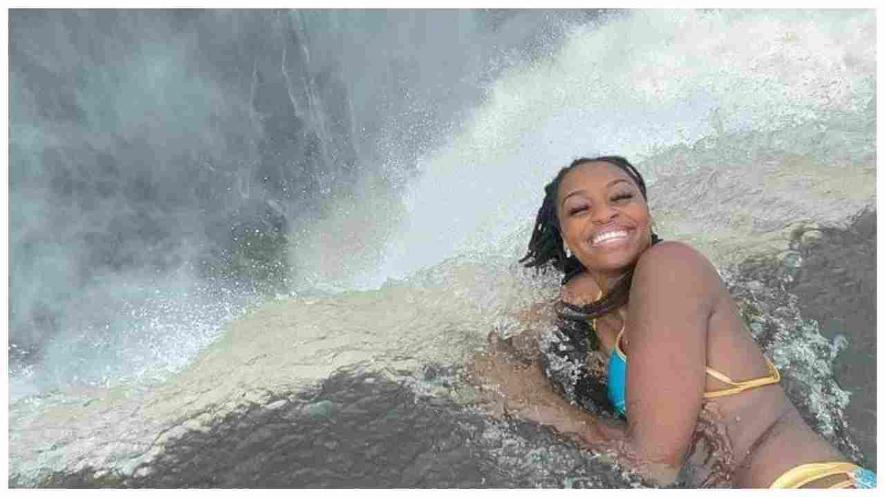US Model on the edge of falling, does a bikini shoot at World’s largest falls; video goes viral