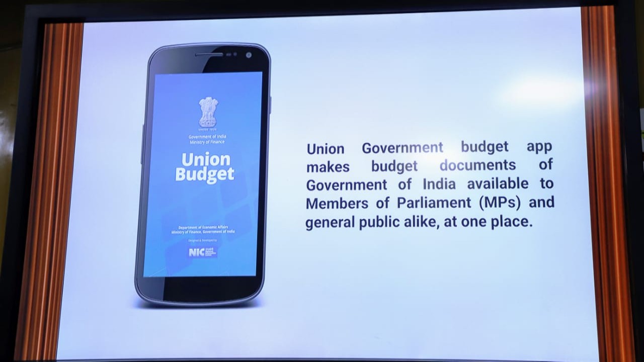 Union Budget App 2021 mobile smartphone