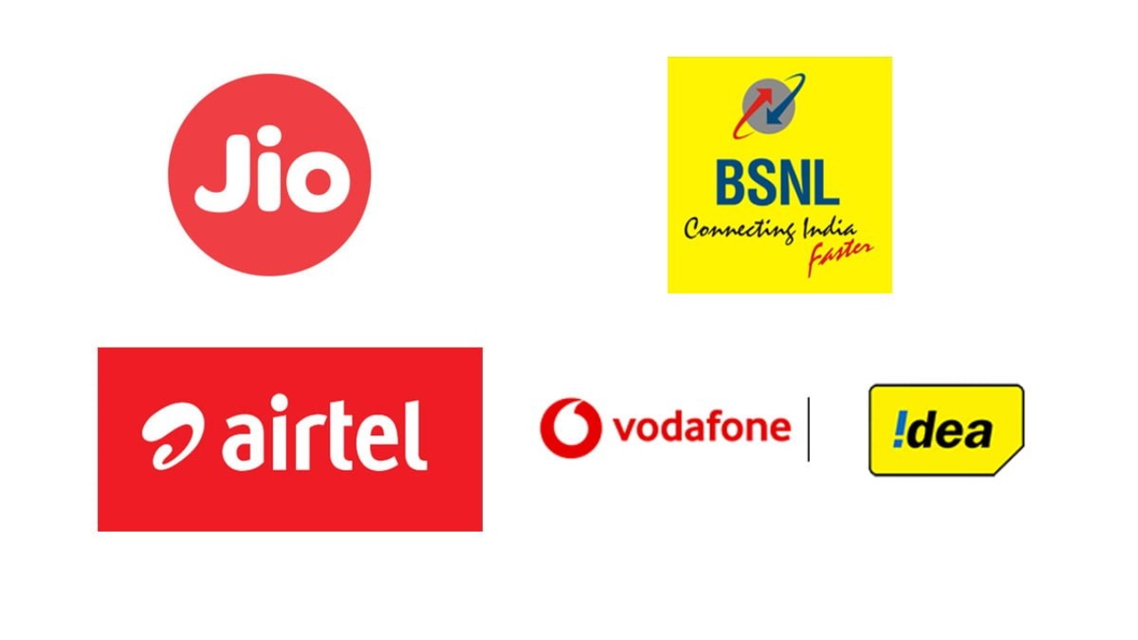 Jio, Airtel, Vi, and BSNL Top recharge plans India mobile